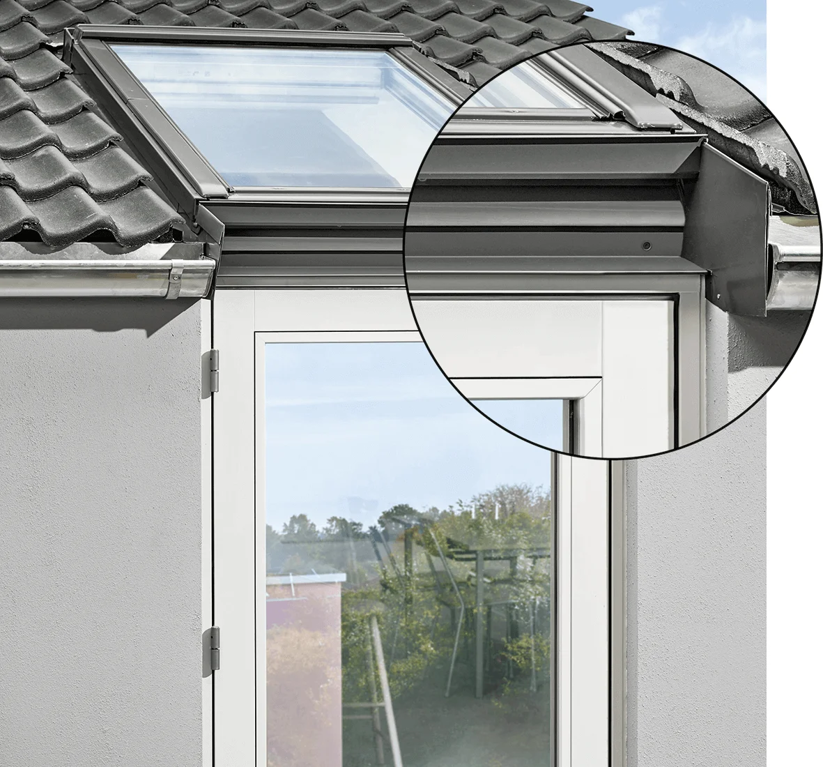 VELUX EFY 2012 Verbindungselement Kombination mit Fassadenfenstern anderer Hersteller Holz weiß-EFYMK002012M