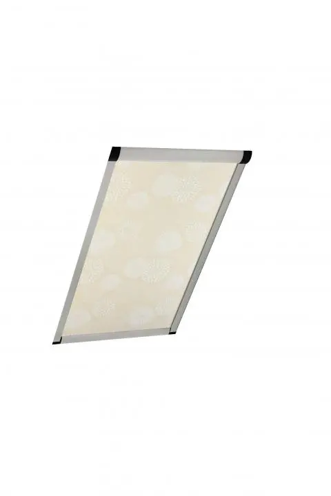 Roto ZRV Rx Designo Classic Verdunkelungsrollo R4/R7x 05/07 M AL V51 Blumen-beige-842879