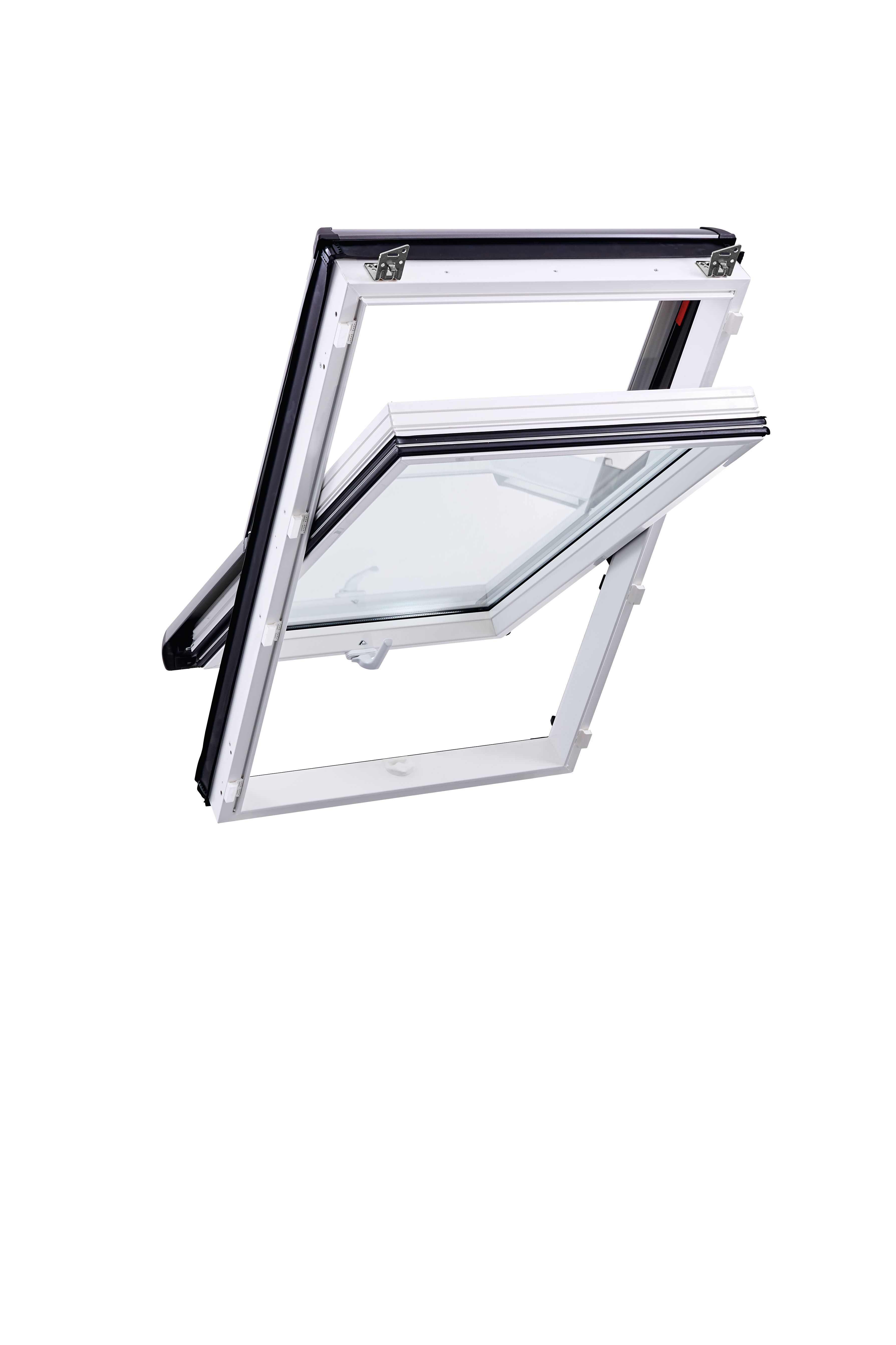 Fenster, Dachfenster, Kunststoffrahmen, Dreh-Kipp-Fenster, Weiß